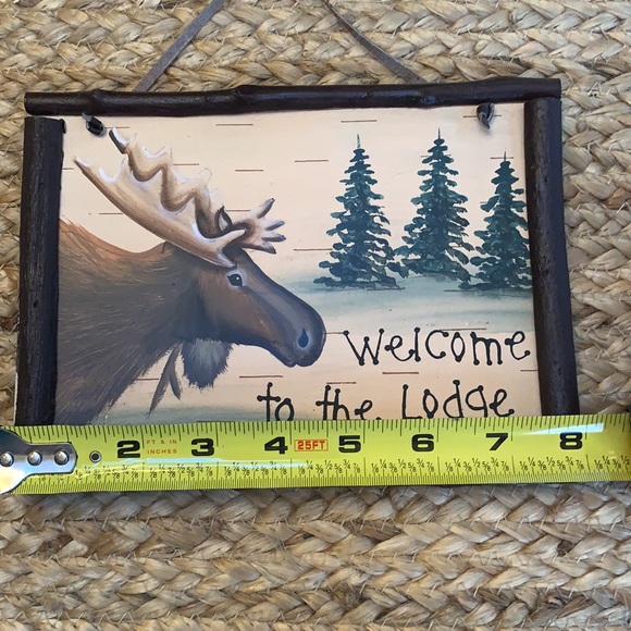 SOLD‼️ Lodge Cabin Moose Sign - Picture 4 of 4